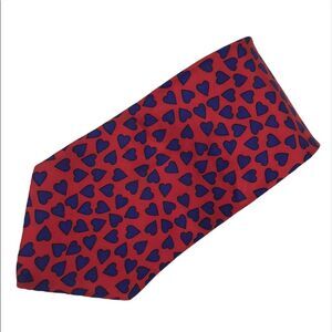 Alynn Be Mine Hearts Tie Red Blue